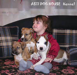 Kristina with pupp from our kennel